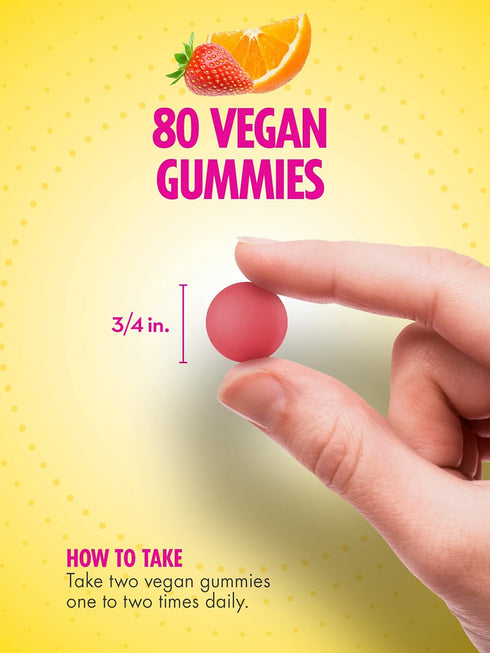 Sundance Hair, Skin, and Nails Gummies | with Biotin 2,500 mcg | 80 Count | Fruit Flavor Vitamin | Vegan, Non-GMO, and Gluten Free Supplement...