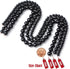 8mm 100pcs Natural Black Onyx Gemstone Round Loose Beads for Jewelry Making with Crystal Stretch Cord...