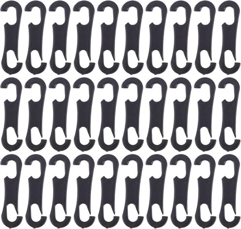 SUPVOX 200pcs Cushion s Double Hook Vehicle Seat Cover Hook Auto Cover Hooks Auto Seat Cover Hook Car Seat Cushions Automotive Accessories Plastic...