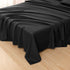 Toodou Soft Brushed Microfiber Black Full Size Flat Sheets-Comfortable and Durable Flat Sheet is Made of Premium Fabric Which Have Great Breathabi...