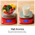 NUTRI FIT Ultra Slim Food Scale Digital Kitchen 1g Increment Measure in lb oz ml High Precision Weight in Grams and oz for Coffee Making, Meal Pre...