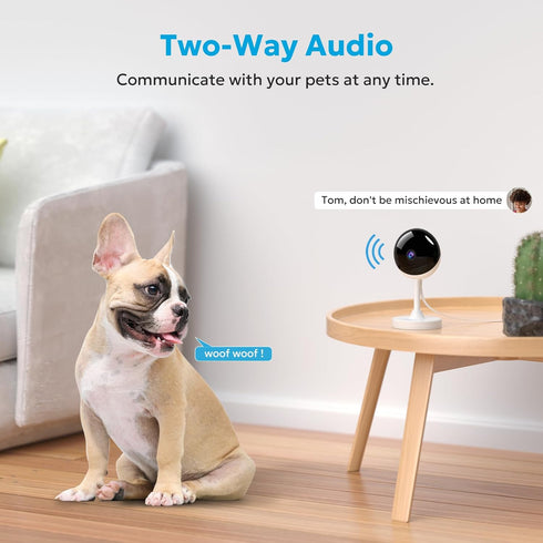 owltron Indoor Security Camera 2K, 2.4GHz WiFi Cameras for Home Security Baby Monitor Camera with Motion/Cry Detection, Pet & Dog Cam with Phone A...