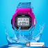 Gosasa Womens Watch Gradient Color Silicone Plating Digital Electronic Waterproof Sports Wristwatches Casual Watch Student Watches...