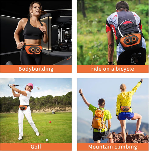 Fanny Pack with Bluetooth Speaker, Asyoren Portable Bluetooth Speakers, 10W Louder Volume, Crystal Clear Stereo Sound, Rich Bass, IPX7 Waterproof,...