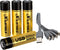 Rechargeable AA Batteries,4 Pc-1.5v AA Lithium Batteries,4-In-1 Type-C USB AA Rechargeable Battery,2000 mAh AA Batteries Rechargeable,Lithum-Ion B...