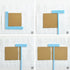 UPTTHOW 6Pcs Bookbinding Easy Scrapbooking Tool for Starter, Complete Great Stencils and Cutter Guide Kit Can Be Made Into Notebook Calender Junk ...