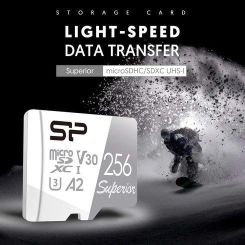 Silicon Power 256GB Superior Micro SDXC UHS-I (U3), V30 4K A2 with Adapter, Compatible with Steam Deck...