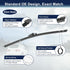 X AUTOHAUX Rear Windshield Wiper Blade Arm Set for VW Golf MK4 1997-2003 - 330mm 13inch...