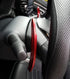 iJDMTOY Sports Red CNC Billet Aluminum Large Paddle Extensions Compatible With Mitsubishi 2008-2016 Lancer Evolution Evo X 10 Outlander, etc...