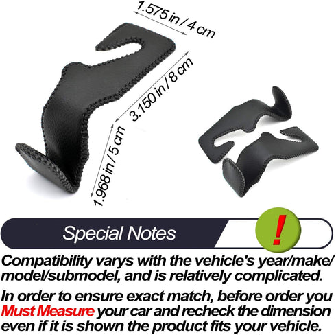 MECHCOS Car Seat Headrest Hooks for Car Back Seat Organizer Hanger Storage Hook Holder for Car SUV Organization Purse Shopping Groceries Bag Handb...
