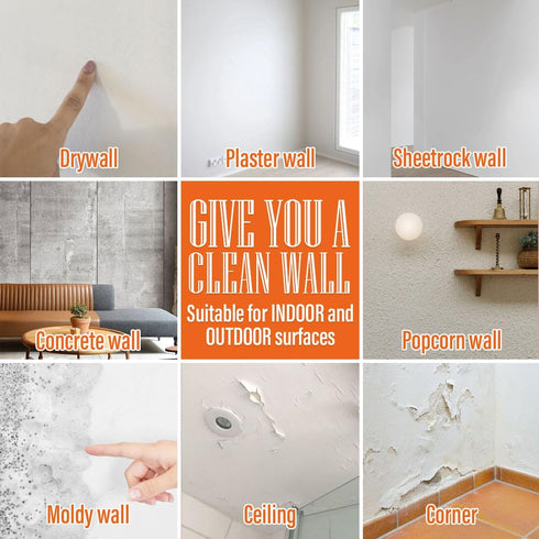 Wall Patch Repair Kit, 2 Pack Drywall Repair kit, Wall Repair Patch Kit with Scraper, Fast-Drying Dry wall Patch Kits, Easy & Effortless to Fill S...