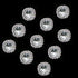 10 PCS Rhinestone Crystal Buttons Sewing Button with Shank, for DIY Crafts Clothes Bags Embellishment Decoration, SHUNLI...