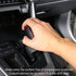 for Toyota RAV4 2019-2024 Gear Shift Knob Cover, Genuine Leather Interior Protective Gear Shift Trim for Toyota Highlander 2020-2024- Black Trim...