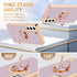 Compatible with Samsung Galaxy S21 Case, Finger Ring Holder Case Rose Gold Plating Design for Women Girls Rotating Holder Kickstand Magnetic Shock...