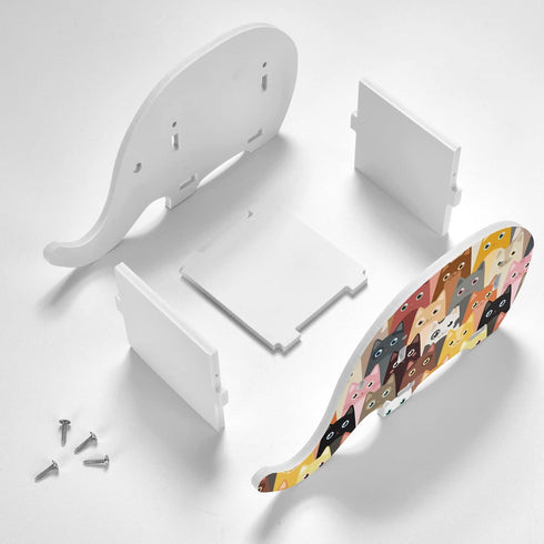 Cat Elephant Pen Pencil Holder Cute Phone Stand Desk Organizer Accessories for Office Home Bracket Presents Stationery Tablet Desktop Decoration...