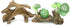 Artificial Driftwood for Aquarium Decor Plastic Plant Branches Ornament for Fish Tank Decorations (Style C)...