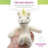 Thermal-Aid Zoo - Mini Microwavable Stuffed Animal - Plush Toy and Hot Cold Pack - Juno The Unicorn - 3.15 x 2.6 x 9.3 in...