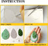 Reusable Earrings Making Template, Plastic Cutting Stencil for DIY Jewelry Making, Can Make Plenty of Faux Leather Earrings, Contains 2 Pcs faux l...