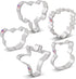 Zoo Faces Cookie Cutters 5-Pc. Set Made in the USA by Ann Clark, Giraffe, Lion, Hippo, Elephant, and Bear Faces...