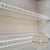 40 Pcs White Down Wall Clips- Wire Shelf Brackets Loop Clips- Closet Maid Support Brackets- Plastic Closet Shelves Clips Screws and Expansion Tube...