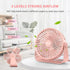 FARADAY USB Desk Fans 5 Inches Portable Table Fans 360° Head Rotation Small Personal Desktop Fan for Home Office, 3 Speeds, Pink...