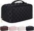 Makeup Bag, Large Capacity Travel Cosmetic Bag, Extra Large Makeup Bag,Portable Travel Makeup Bag Cosmetic Bag PU Makeup Organizer Bag Toiletry Ba...