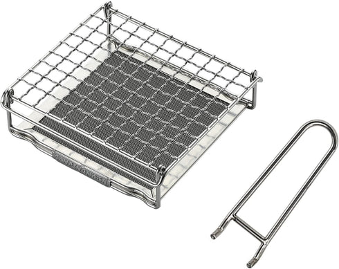 CAMPINGMOON Bread Toaster for Camping Stove Gas Fire 304 Stainless Steel Bread Toaster Small Size US-1312...