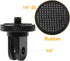 ChromLives Tripod Adapter Mount, Adapter Screw 1/4"-20 Camera Mount 1 4 Compatible with Gopro Hero 11 10 9 8 7 5 6 4 3 with Thumb Screw for Mounti...