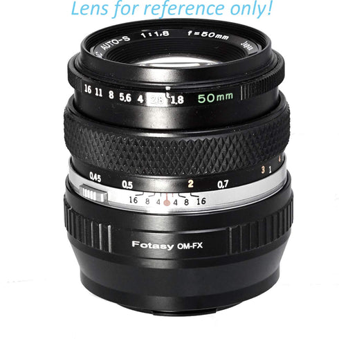 Fotasy OM Lens to Fuji X Adapter, Olympus OM Mount to X Mount Adapter, fits Fujifilm X-Mount Mirrorless Cameras X-Pro2 X-E2 X-E3 X-A5 X-M1 X-T1 X-...