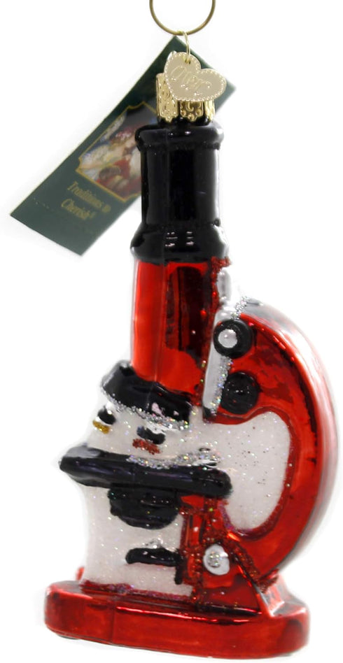 Old World Christmas Doctor Tools Glass Blown Ornaments for Christmas Tree Microscope, 4.750, Model:36242...