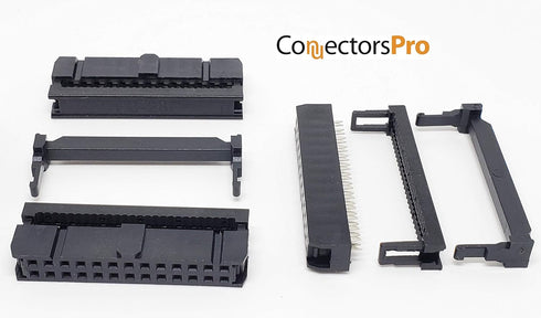 PC Accessories - Connectors Pro 30-Pack 2X13 26P 2.54mm 0.1" Pitch Dual Rows IDC Sockets for Standard Flat Ribbon Cable, 26 Pins FC Female Connect...