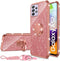 nancheng for Samsung Galaxy A52 5G Case, Glitter Luxury Sparkles TPU Silicone Slim Cute for Women Girls with Kickstand, Bling Diamond Ring Stand &...