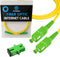 SC/APC Fiber Optic Internet Cable 65ft - 20M SCAPC Simplex Single Mode Cable & Connector - Replacement Fiber Patch Cable or Optical Cable Extensio...