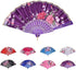 8 PCS Floral Hand Fans, Spanish Folding Hand Fan, Flower Dancing Fans,Summer Handheld Folding Fans Party Favors for Girls Women (8 Pack, Flower Pa...