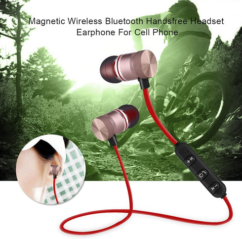 POCREATION Bluetooth Neckband Headphones, Magnet Wireless Bluetooth Sports Earphone Headset Headphone Sport Noise Cancelling Headphone for Gym Wor...