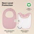 8-Pack Organic Baby Bibs for Baby Girls, Baby Boys - Cotton Cloth Baby Boy Bibs, Baby Girl Bibs for Drooling and Teething, Absorbent Drool Bibs fo...