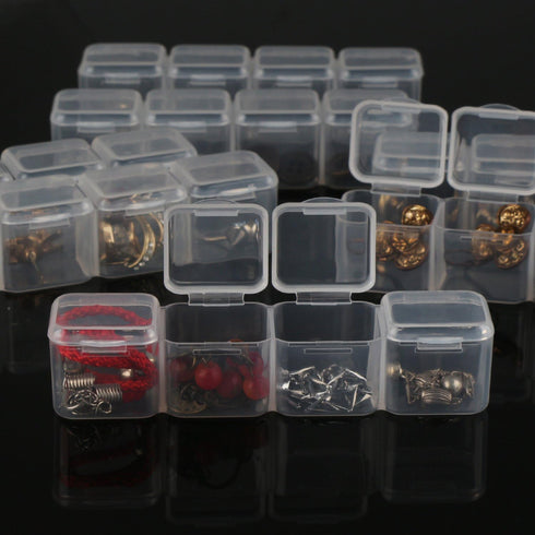 Gem Organizer, Segbeauty Clear Bead Container 28 Compartments with Secure Lids, Removable Tiny Jewelry Storage Box, Transparent Jewelry Organizer ...