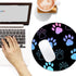 Dog Paw Print Round Mouse Pad,Funny Small Mouse Pad with Non-Slip Rubber Base,Mouse Mat,Home Office Decor Desk Accessories,8.7inch Round Mouse Pad...
