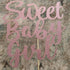 Sweet Baby Girl Cake Topper Rose Gold Glitter Girl Newborn Gender Reveal Cake Decor Cheers to Baby Show/Baby One Month/Hundred Days/Girl 1st Birth...