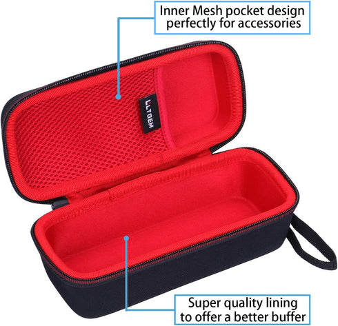 LTGEM EVA Hard Case for JBL FLIP 6 FLIP 5 Waterproof Portable Bluetooth Speaker - Travel Protective Carrying Storage Bag (Red)...