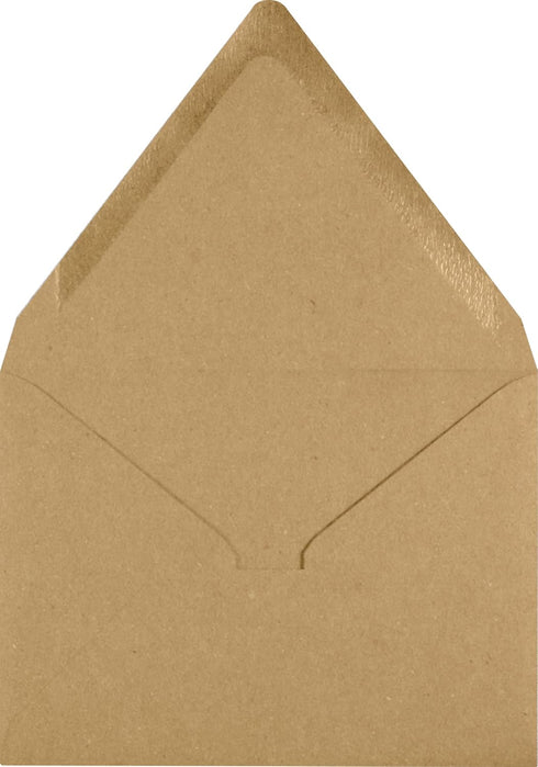 A2 Contour Flap Envelopes (4 3/8 x 5 3/4) - 70lb. 100% Recycled, Grocery Bag Brown (50 Qty.) | Perfect for RSVP Cards, Invitations, Announcements ...