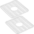 DecorRack 2 Sink Protectors for Kitchen Sink, Plastic 12" x 11" Dish Rack, Protect Sink from Stains, Damage, Scratches, Dishwasher Safe Grid Mat f...