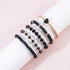 Heishi Beaded Stretch Bracelets for Women Stackable Gold Polymer Clay Beads Bracelets Friendship Boho Summer Beach Bracelets Jewelry Set...
