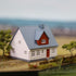 One Set N Scale 1:160 Model Village House Assembled Model Architectural Building Layout JZN02B...