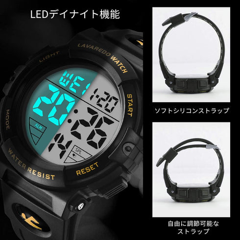 Mens Digital Watch Sports Military Watches Waterproof Outdoor Chronograph Wrist Watches for Men with LED Back Ligh/Alarm/Date...