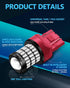 Yorkim 7440 LED Bulb Red 7443 led brake lights bulb with Projector 7441 7444 W21W T20 led bulb Replacement Lamp for brake lights tail lights turn ...