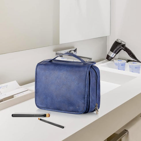 Elviros Toiletry Bag Hanging Travel Organizer for Men and Women, 3 in 1 Multifunctional Large Makeup Cosmetic Case for Toiletries Accessories, Wat...