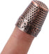 Mtsooning 2PCS Metal Thimble Sewing, Antique Fingertip Sewing Protector,Red Bronze Finger Shield Ring for Pin Needles Shield Quilting Craft Access...