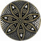 Bezelry 12 Pieces Marquise Petals Metal Shank Buttons 20mm (3/4 inch) (Antique Brass)...