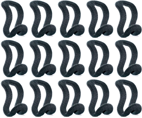 50 Pcs Mini Cascading Hanger Connection Hook for Clothes Velvet Hanger(Black)...